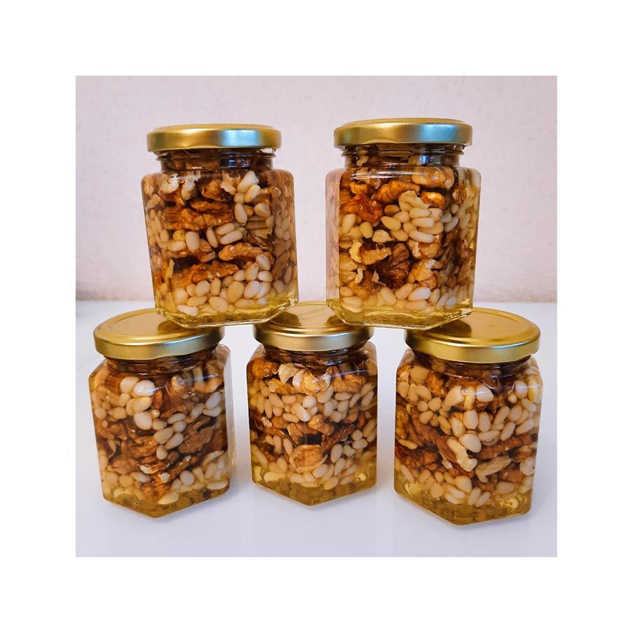 Мёд с орехами (пасека Капатуриных)